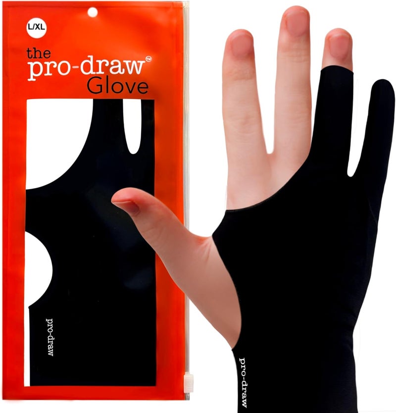 Pro-Draw Artist Glove for iPad, Drawing Tablet, Sketching // Two & Three Finger Tap // Right or Left Hand - Image 1